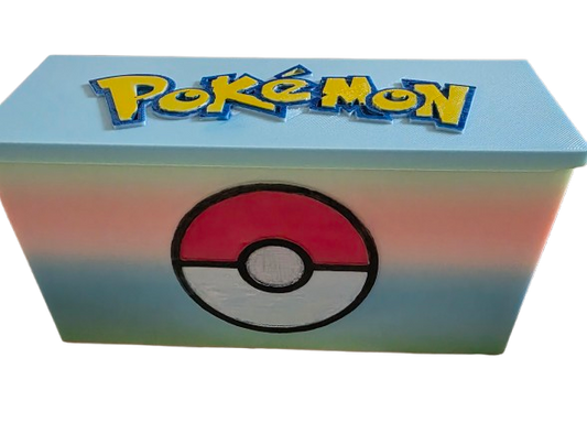 Pokémon card storage box with type dividers
