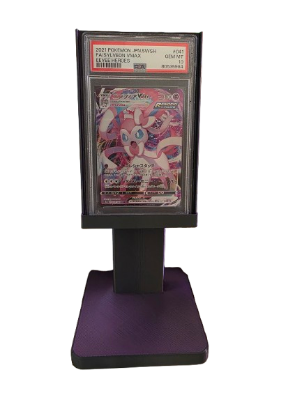 Raised graded card display